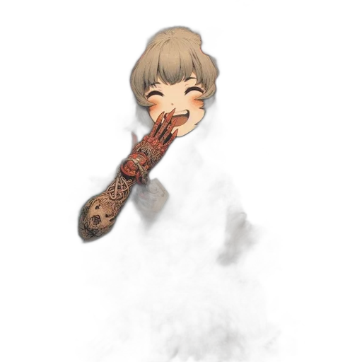 staff, weapon, mask, creature transparent PNG cut-out