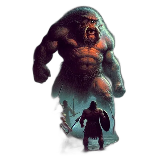 creature, concept art, comic book art, fantasy art transparent PNG cut-out