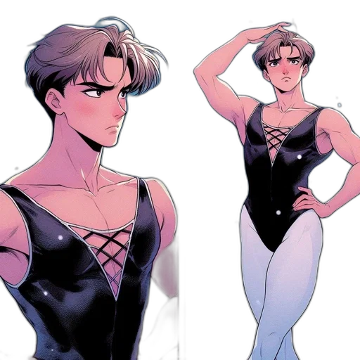 dress, concept art, comic book art, vaporwave transparent PNG cut-out