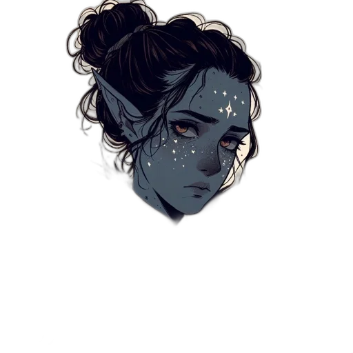 mask, face, creature, staff transparent PNG cut-out