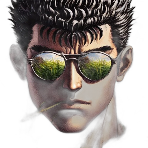 face, mask, hair, creature transparent PNG cut-out