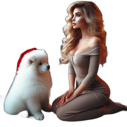 dress, animal, concept art, photorealistic transparent PNG cut-out