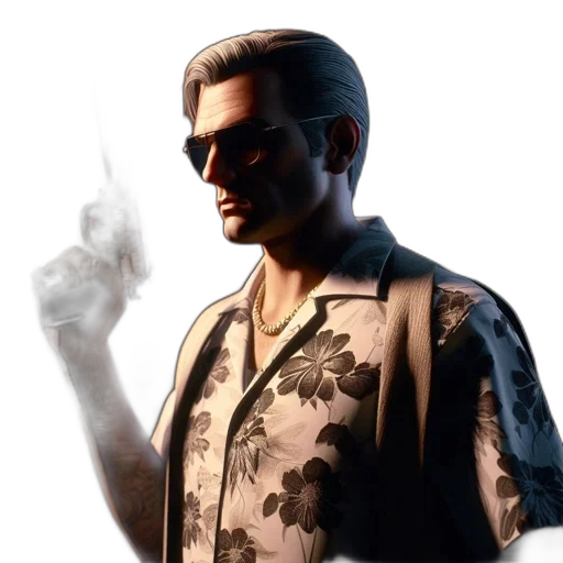 jacket, weapon, staff, face transparent PNG cut-out