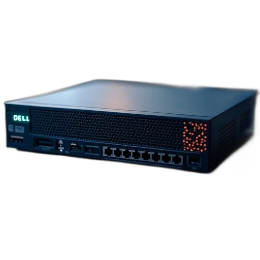 3d render, dell, ethernet, 504 transparent PNG cut-out