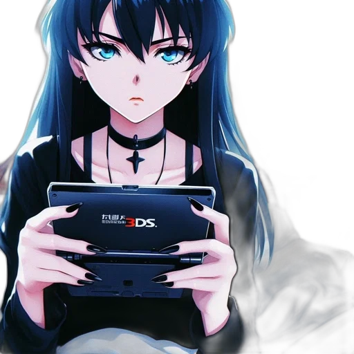 weapon, anime, cyberpunk, vaporwave transparent PNG cut-out