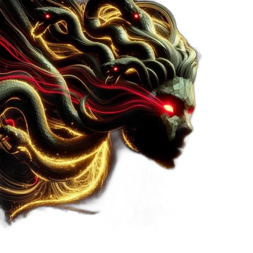 mask, hair, dragon, face transparent PNG cut-out