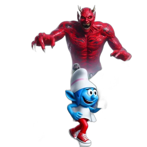 creature, concept art, 3d render, comic book art transparent PNG cut-out