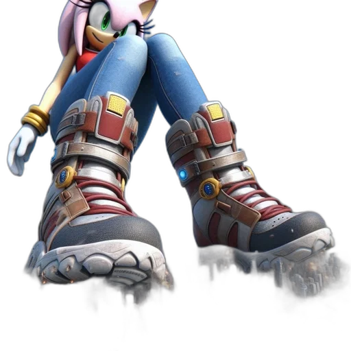 robot, shoes, weapon, concept art transparent PNG cut-out