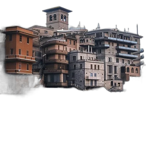 building, furniture, mask, 3d render transparent PNG cut-out