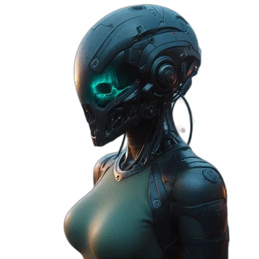 robot, mask, dress, face transparent PNG cut-out