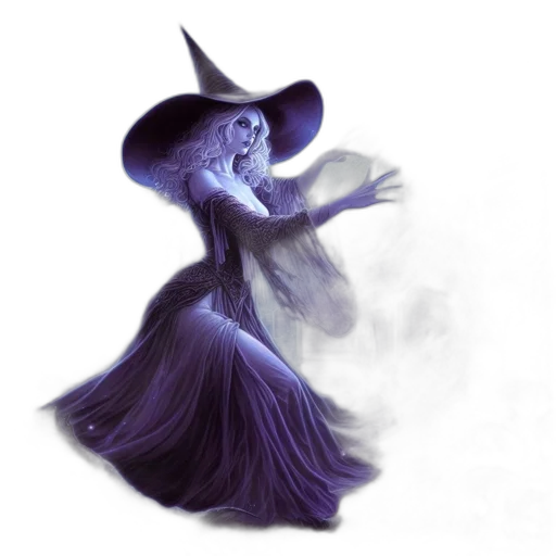 dress, staff, hat, mask transparent PNG cut-out