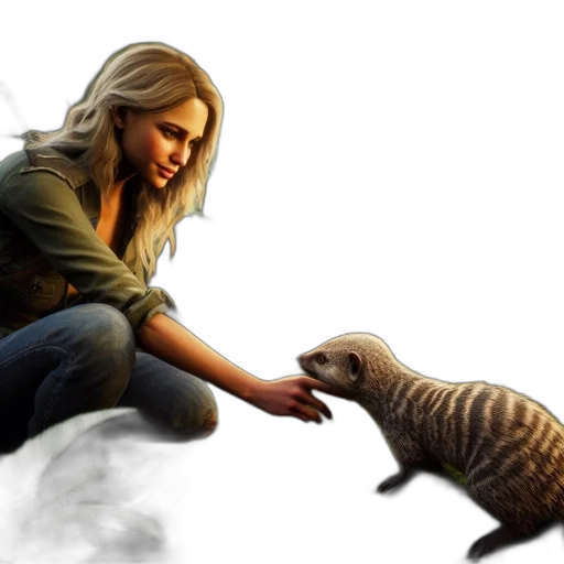 animal, creature, concept art, photorealistic transparent PNG cut-out