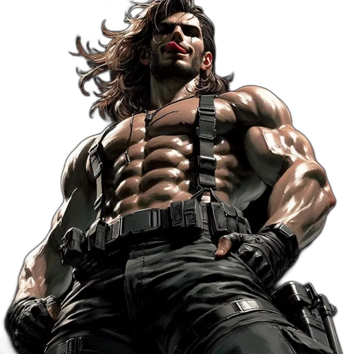 comic book art, concept art, cyberpunk, photorealistic transparent PNG cut-out