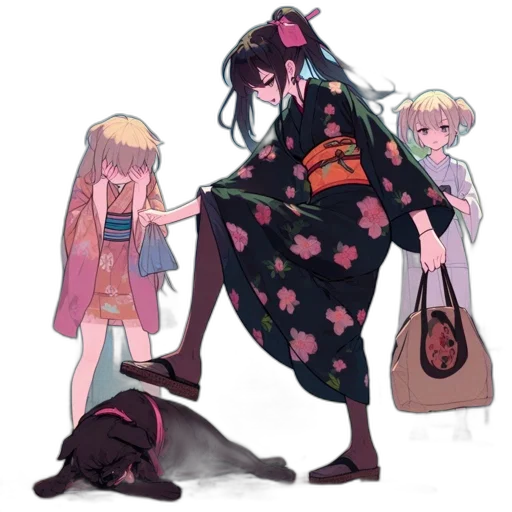 dress, staff, umbrella, weapon transparent PNG cut-out