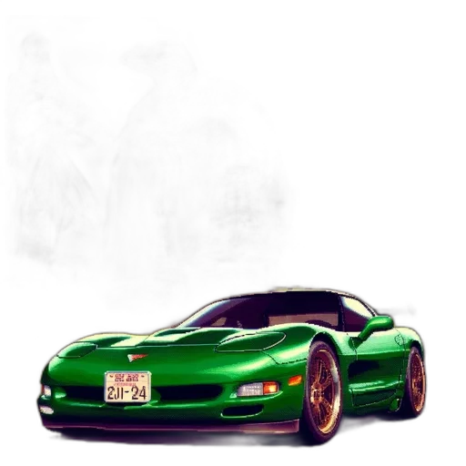car, weapon, dragon, photorealistic transparent PNG cut-out