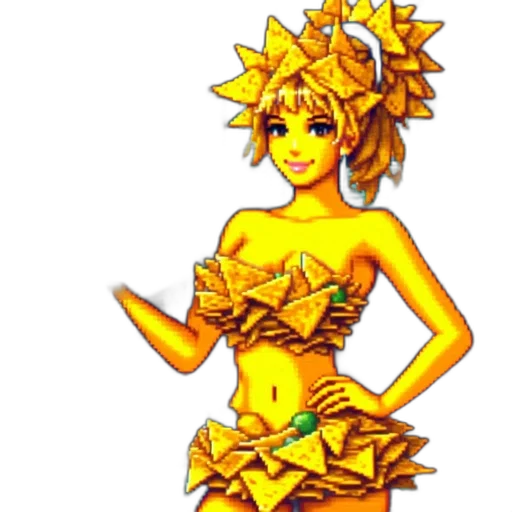 dress, crown, staff, flower transparent PNG cut-out