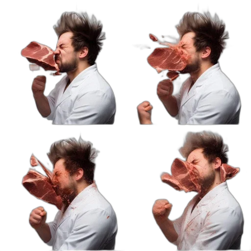 food, face, creature, hair transparent PNG cut-out