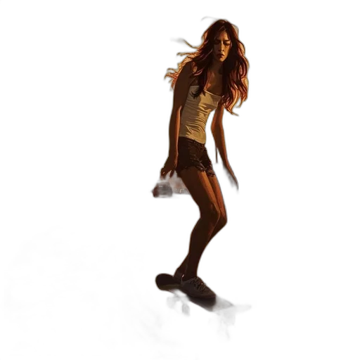 dress, hair, concept art, photorealistic transparent PNG cut-out