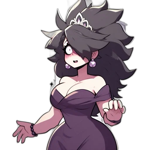 crown, dress, hat, hair transparent PNG cut-out