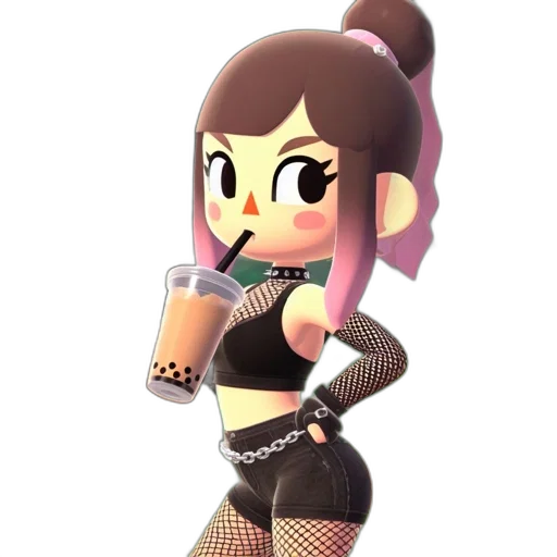 dress, 3d render, pixel art, cartoon transparent PNG cut-out