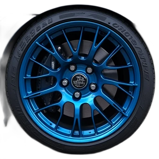 car, shoes, 3d render, blue transparent PNG cut-out