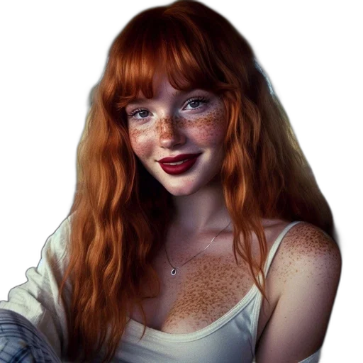 face, hair, creature, staff transparent PNG cut-out