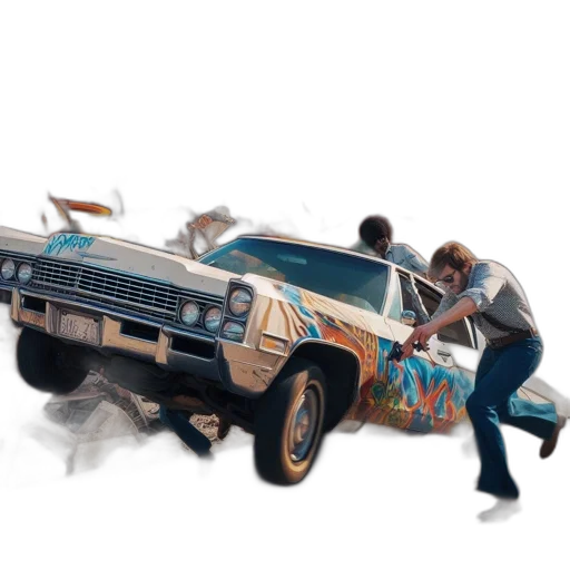car, weapon, concept art, comic book art transparent PNG cut-out