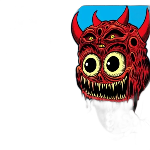 mask, face, dragon, creature transparent PNG cut-out