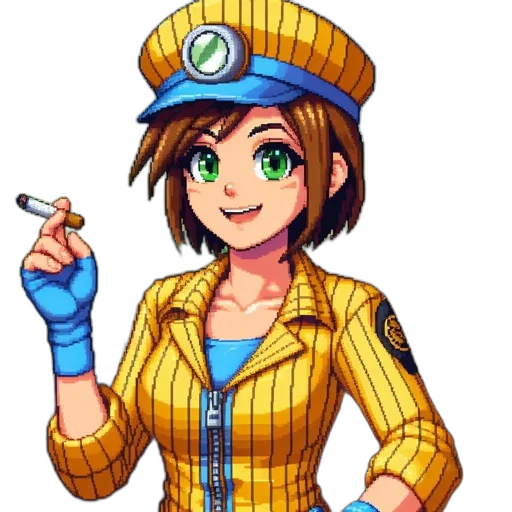 staff, hat, weapon, jacket transparent PNG cut-out