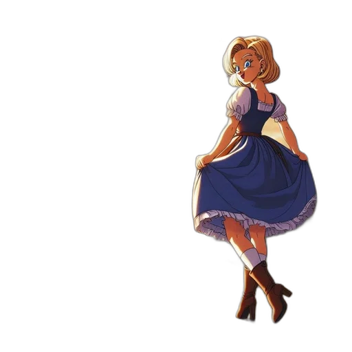 dress, crown, staff, concept art transparent PNG cut-out