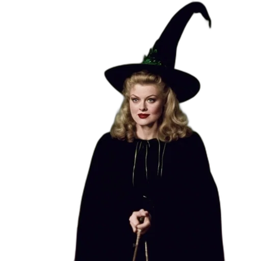 hat, staff, dress, woman transparent PNG cut-out