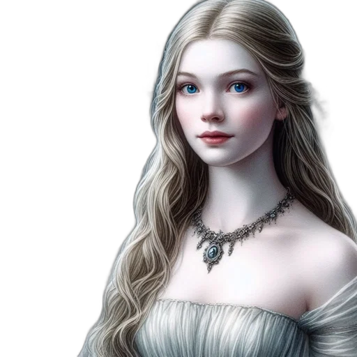 jewelry, dragon, dress, face transparent PNG cut-out
