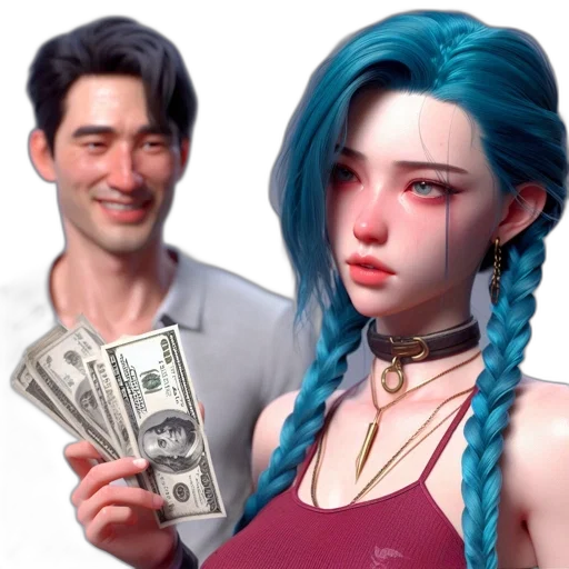 face, concept art, cyberpunk, photorealistic transparent PNG cut-out