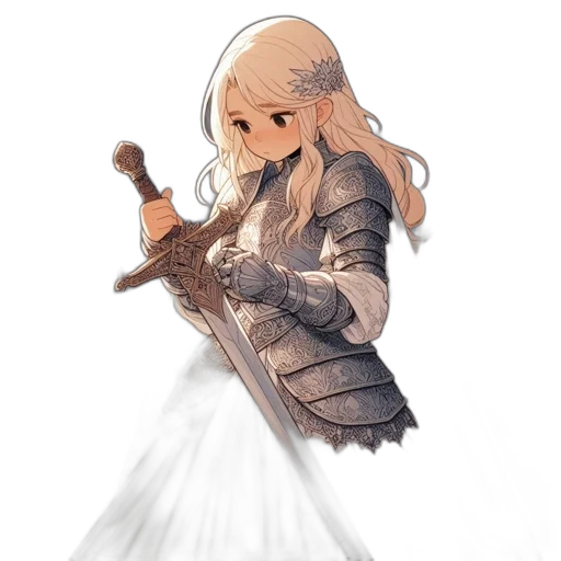 sword, staff, weapon, dress transparent PNG cut-out
