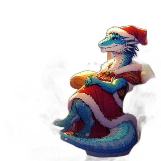 dragon, hat, creature, staff transparent PNG cut-out
