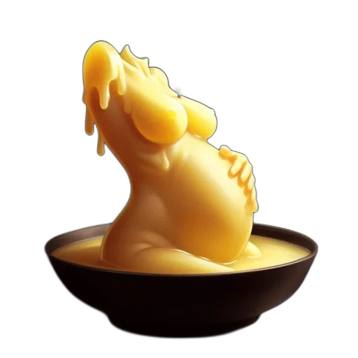 food, crown, hair, 3d render transparent PNG cut-out