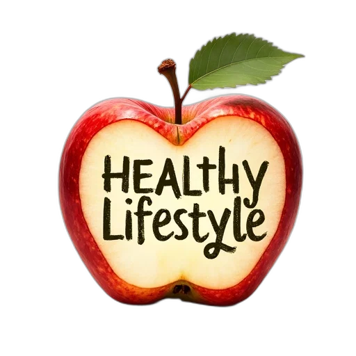 food, apple, shape, words transparent PNG cut-out
