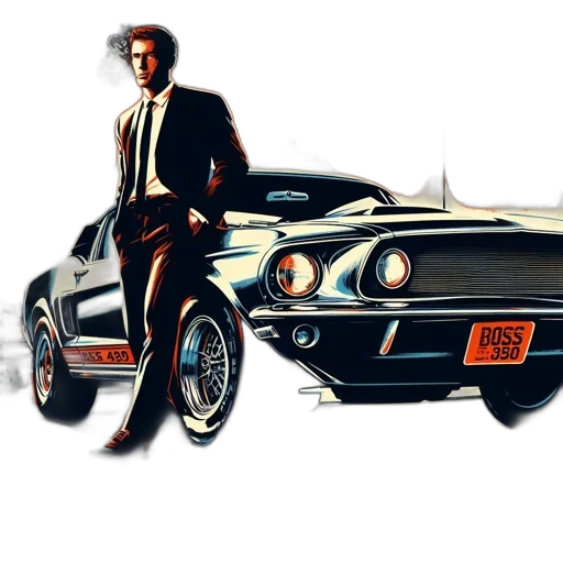 car, photorealistic, concept art, comic book art transparent PNG cut-out