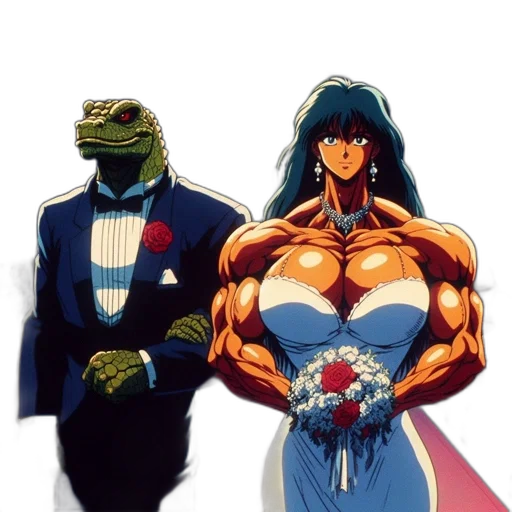 dress, robot, concept art, vaporwave transparent PNG cut-out