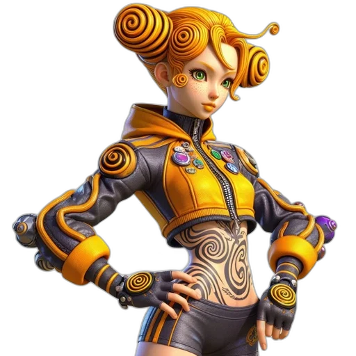 staff, robot, dress, concept art transparent PNG cut-out
