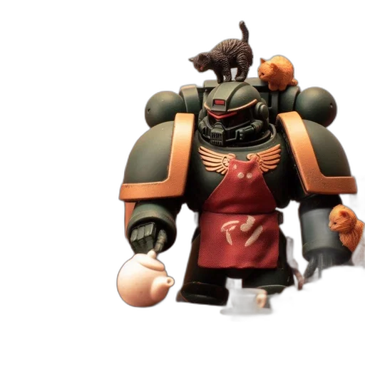 robot, weapon, staff, mask transparent PNG cut-out