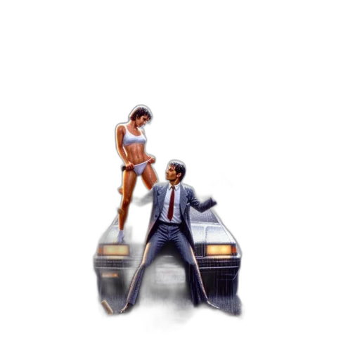 car, weapon, robot, pixel art transparent PNG cut-out