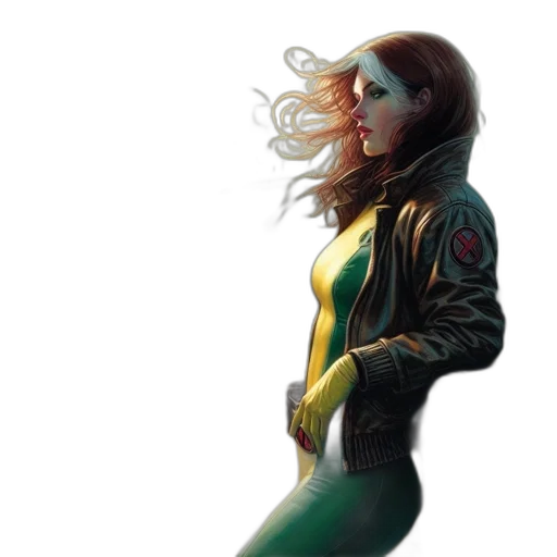 jacket, comic book art, concept art, fantasy art transparent PNG cut-out