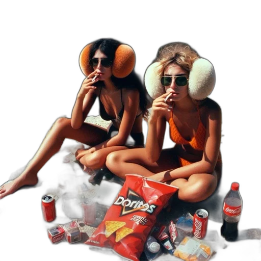 food, bottle, hat, photorealistic transparent PNG cut-out