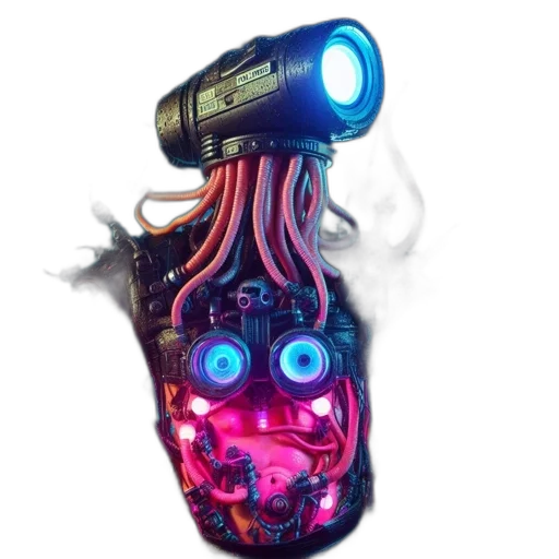 robot, mask, bottle, weapon transparent PNG cut-out