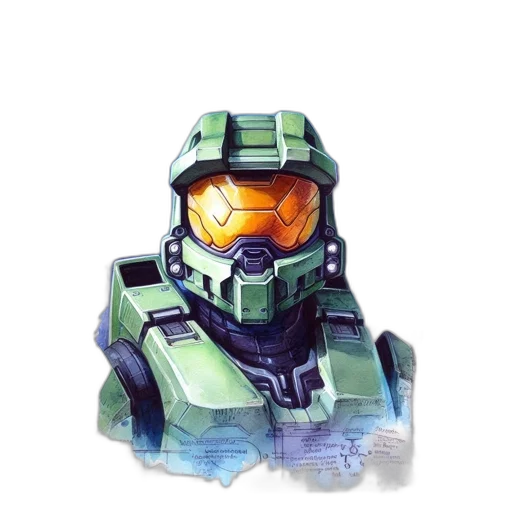 robot, face, weapon, concept art transparent PNG cut-out