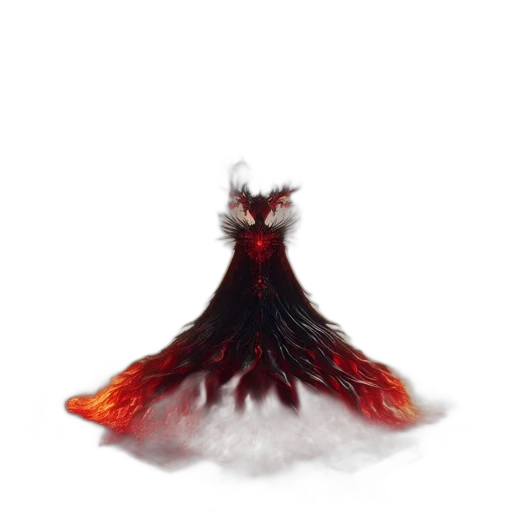 dress, crown, hair, dragon transparent PNG cut-out