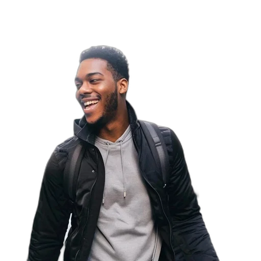 jacket, face, staff, young transparent PNG cut-out