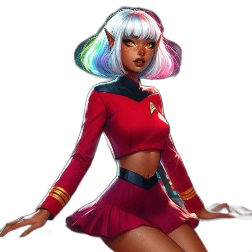 concept art, fantasy art, comic book art, anime transparent PNG cut-out