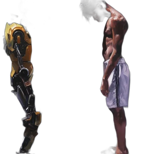 robot, weapon, mask, sword transparent PNG cut-out